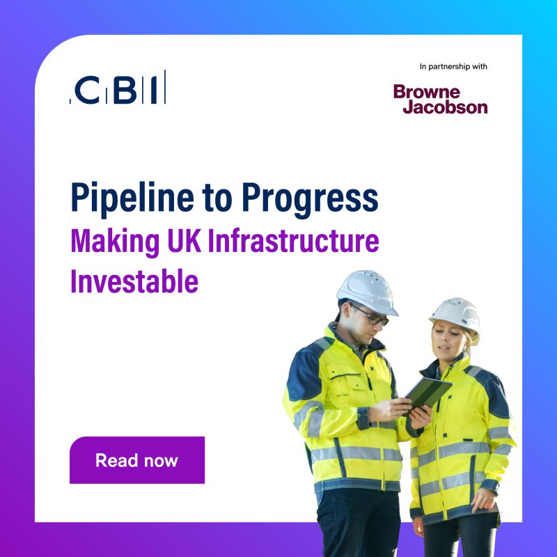 Business Board Chair Backs CBI Infrastructure Report 